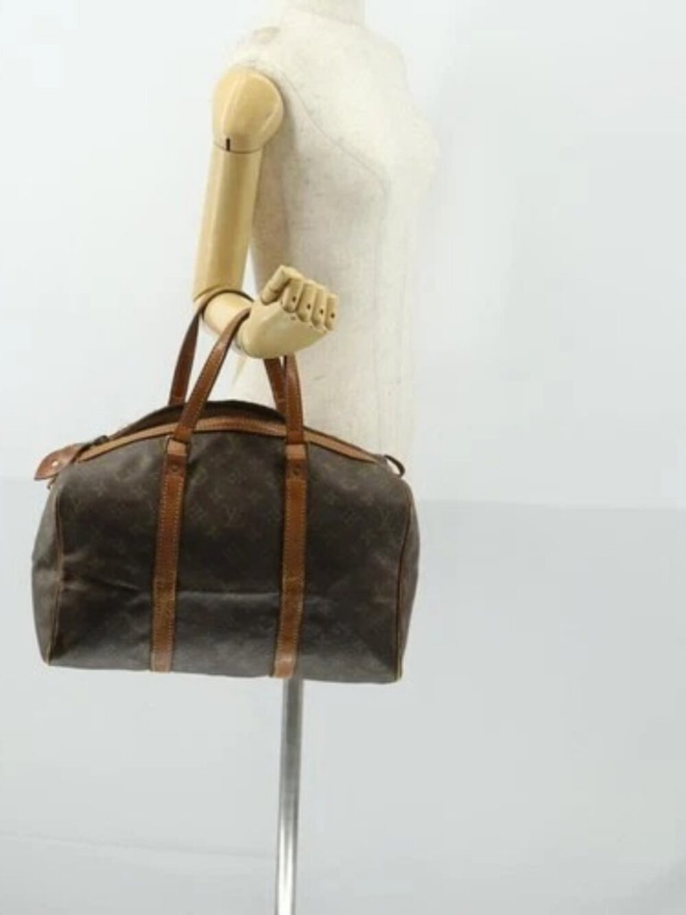 LOUIS VUITTON Monogram Sac Souple 35 Boston Bag M41626 LV Auth BA9507 - Picture 13 of 15